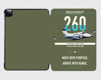 Thumbnail for Beechcraft King Air 260 design on green army ipad tablet case