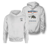 Thumbnail for Westland Wasp HAS1 design on white double-side hoodie, double-side print