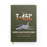 Thumbnail for T-45C Goshawk design on green army notebook