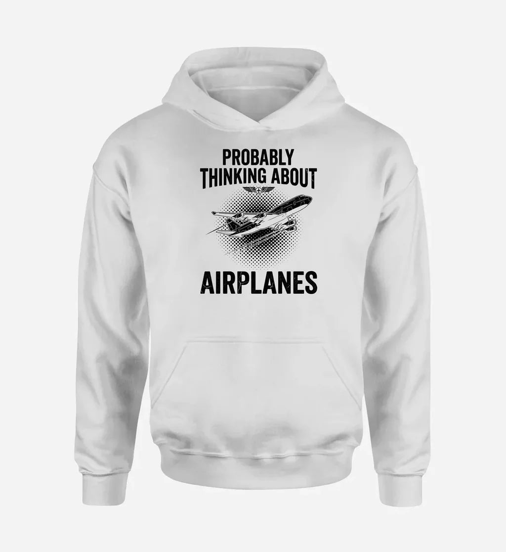 Probably Thinking About Airplanes - White