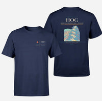 Thumbnail for Frank País Airport (HOG) design printed on navy blue double-side t-shirt