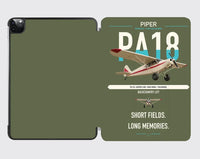 Thumbnail for Piper PA-18 Super Cub design on green army ipad tablet case