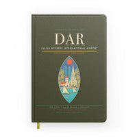 Thumbnail for Julius Nyerere International Airport (DAR) design on green army notebook
