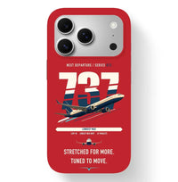 Thumbnail for Boeing 737 MAX 10 design on red magsafe iphone case