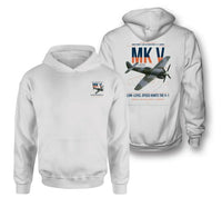 Thumbnail for Hawker Tempest Mk V design on white double-side hoodie, double-side print