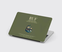 Thumbnail for Buffalo Niagara International Airport (BUF) design on green army MacBook case
