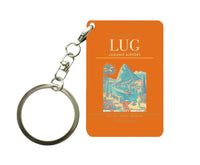 Thumbnail for Lugano Airport (LUG) design on orange key chain