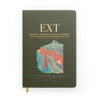 Thumbnail for Exeter International Airport (EXT) design on green army notebook
