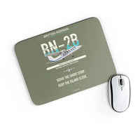 Thumbnail for Britten-Norman BN-2B-26 Islander design on green army rectangle mouse pad