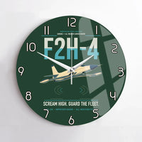 Thumbnail for F2H-4 Banshee design on dark green no frame wall clock