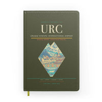 Thumbnail for Urumqi Diwopu International Airport (URC) design on green army notebook