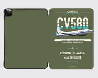 Thumbnail for Convair 580 design on green army ipad tablet case