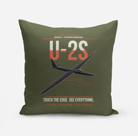 Thumbnail for U-2S Dragon Lady design on green army pillow