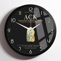 Thumbnail for Nantucket Memorial Airport ACK Wall-Clock Framed - Black