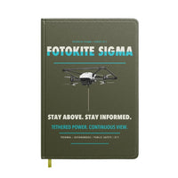 Thumbnail for Fotokite Sigma design on green army notebook