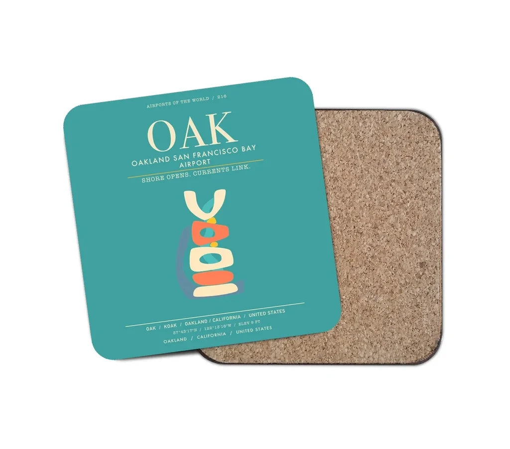 Oakland San Francisco Bay Airport OAK - Turquoise