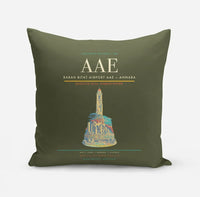 Thumbnail for Rabah Bitat Airport (AAE) design on green army pillow