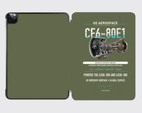 Thumbnail for CF6-80E1 design on green army ipad tablet case