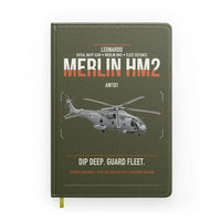 Thumbnail for Leonardo AW101 Merlin HM2 design on green army notebook