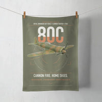 Thumbnail for IAR 80C design on green army towel