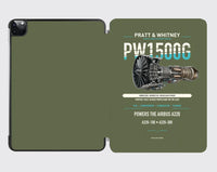 Thumbnail for PW1500G design on green army ipad tablet case