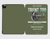 Thumbnail for TRENT 700 design on green army ipad tablet case