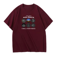 Thumbnail for The Only Six Pack I Will Ever Need Designed Relax Fit T-Shirts - view 14