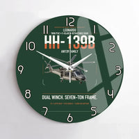 Thumbnail for Leonardo HH-139B design on dark green no frame wall clock