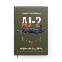 Thumbnail for AJ-2 Savage Tanker design on green army notebook