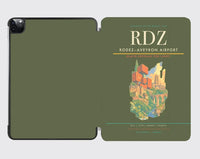 Thumbnail for Rodez–Aveyron Airport (RDZ) design on green army ipad tablet case