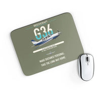 Thumbnail for Beechcraft Bonanza G36 design on green army rectangle mouse pad