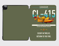 Thumbnail for Canadair CL-415 design on green army ipad tablet case