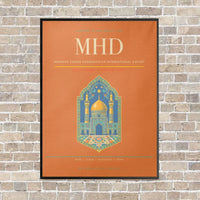 Thumbnail for Mashhad Shahid Hasheminejad International Airport MHD - Canvas Framed - Orange