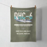 Thumbnail for DHC-6 Twin Otter Classic 300-G design on green army towel