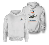Thumbnail for HAL LCH Prachand design on white double-side hoodie, double-side print