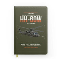 Thumbnail for Sikorsky HH-60W Jolly Green II design on green army notebook