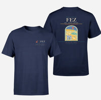 Thumbnail for Fes (FEZ) design printed on navy blue double-side t-shirt