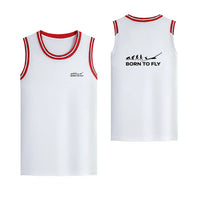 Thumbnail for Born To Fly Glider Designed Basketball Style Sports Tank Tops - view 14