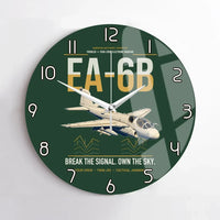 Thumbnail for EA-6B Prowler design on dark green no frame wall clock
