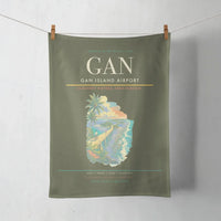 Thumbnail for Gan Island Airport (GAN) design on green army towel