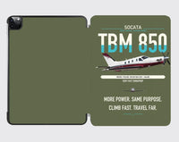 Thumbnail for Socata TBM 850 design on green army ipad tablet case