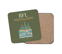 Thumbnail for Meadows Field (BFL) design on green army 1 piece coaster