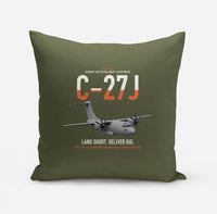 Thumbnail for C-27J Spartan design on green army pillow