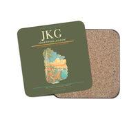 Thumbnail for Jönköping Airport (JKG) design on green army 1 piece coaster