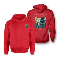 Thumbnail for VINTAGE G4462 - The Simulator's First Sweat - Double-Side Hoodie design on red double side