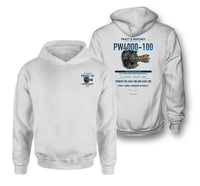 Thumbnail for PW4000-100 design on white hoodie