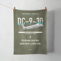 Thumbnail for McDonnell Douglas DC-9-30 design on green army towel