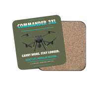 Thumbnail for Draganfly Commander 3XL design on green army 1 piece coaster