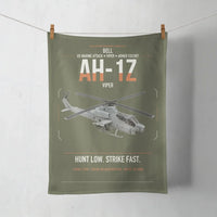 Thumbnail for Bell AH-1Z Viper design on green army towel
