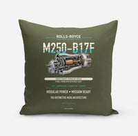 Thumbnail for M250-B17F design on green army pillow